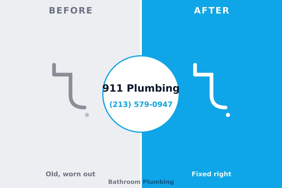 Before and after: plumbing repair Hickory Creek, TX
